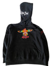 Lightweight hoodie with embroidered patch high quality urban streetwear design. 