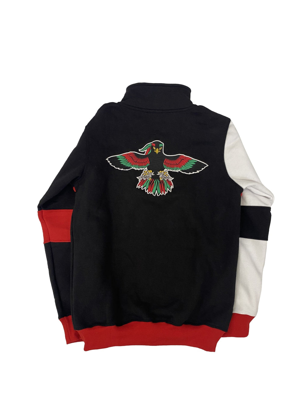 Athletic track jacket with embroidery